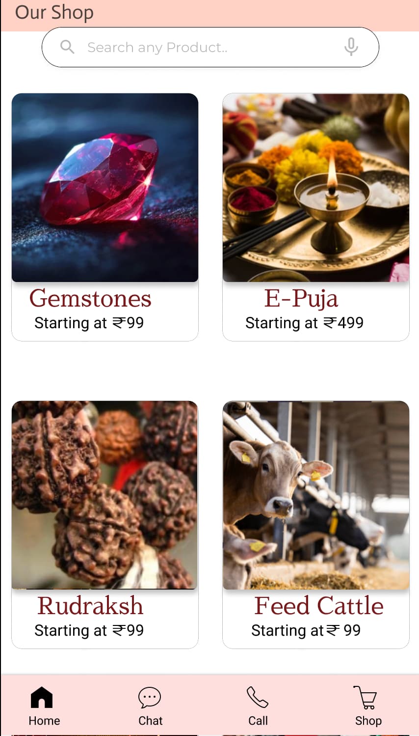 Astro Vedangam app feature screen